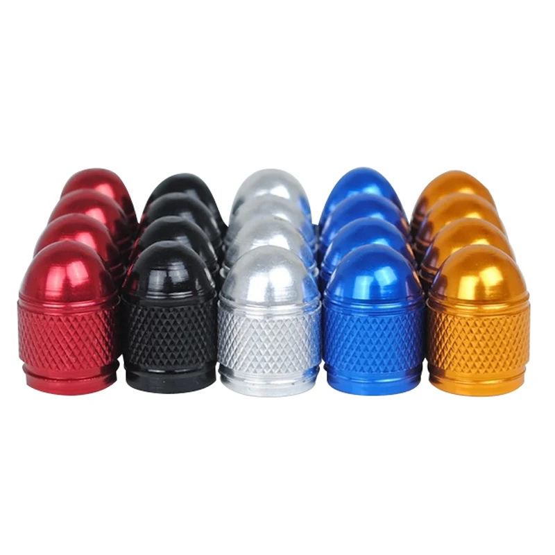 Universal Aluminum Tyre Valve Dustproof Caps 5 Colors 4 PCS/Lot Available Tire for Car Truck Motorcycle Bike | Автомобили и