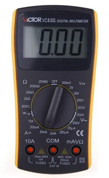 

free shipping Victor VC830L Professional Portable Electric Digital Multimeter AC DC Ohm Volt Meter,Pneumatic Parts