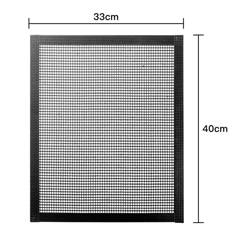 Набор из 3 ковриков для барбекю и гриля для приготовления пищи, сетчатый коврик для приготовления пищи с антиклеевым покрытием, многоразовые листы для приготовления пищи, сетчатый коврик для выпечки, газовый углерод