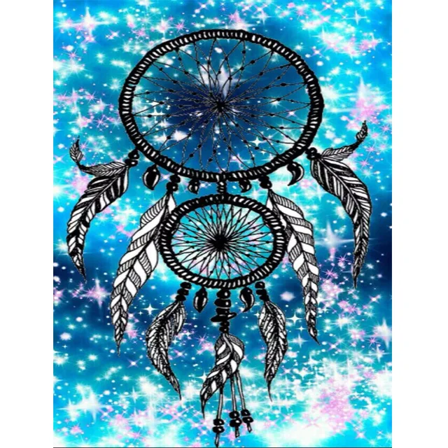 

Picture of catch dream net picture 5D DIY diamond mosaic embroidery painting Arts and Crafts cross stitch kit
