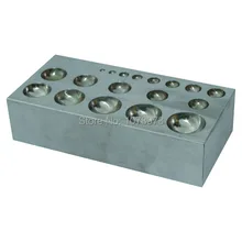 Высококачественные инструменты для изготовления ювелирных изделий плоский дизайн-блок dapping удары блок верстака