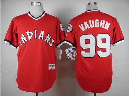 99 rick vaughn jersey 100% Embroidery Logos Throwback vaughn indians jersey  Baseball Authentic ricky vaughn shirt jersey - AliExpress