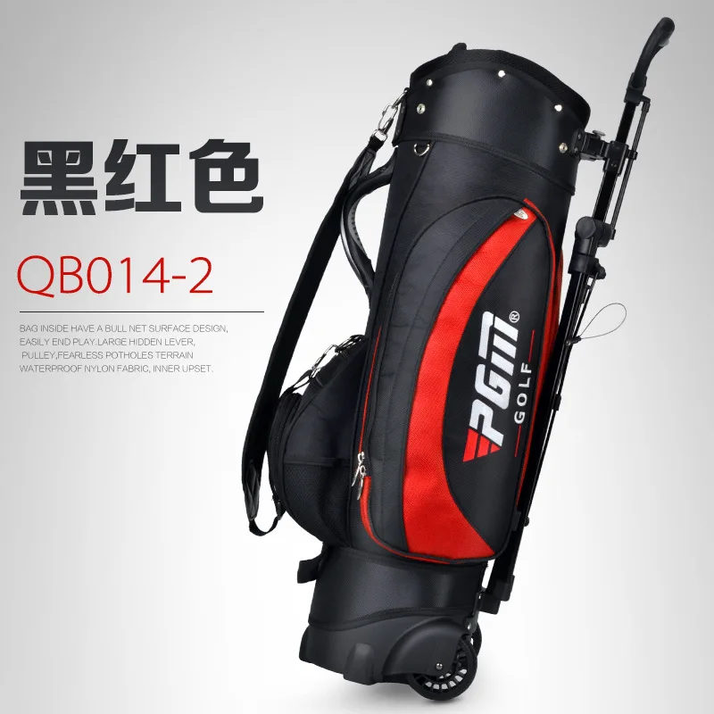Qb014 جودة السلع قوس نمط pgm كرة الغولف الجديد مصمم حقائب الرجال حزمة اللباس 13 فرع تجلب golfbag البكرة