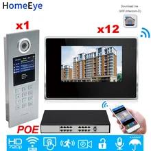 Cheap 720P WiFi IP Video Intercom Smart Video Door Phone Door Bell Password/RFID Card +POE Switch iOS Android APP Multi-language OSD Cheap 720P WiFi IP Video Intercom Smart Video Door Phone Door Bell Password/RFID Card +POE Switch iOS Android APP Multi-language OSD