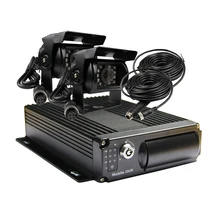 4CH G-sensor H.264 SD Car Vehicle Mobile DVR Kit Video Record Car Dvr MDVR + 2 IR SONY 600TVL CCD Rear View Camera For Truck Bus