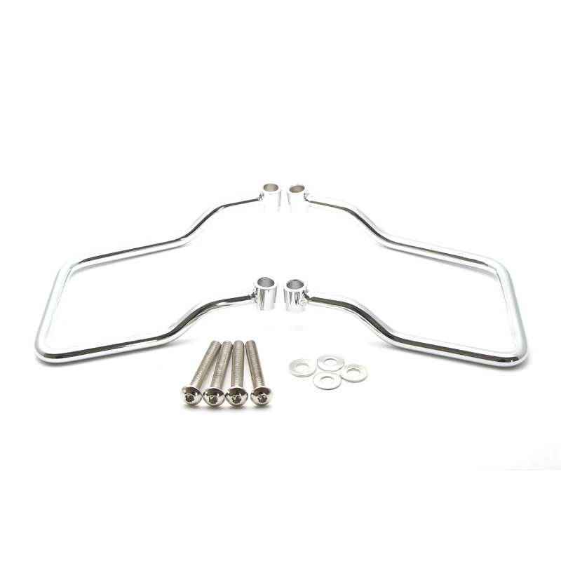 

12.5cm Chrome Motorcycle Steel Saddle bag Support Bars Luggage Bags Mounts Bracket For HONDA VF 750 MAGNA 1994-2003