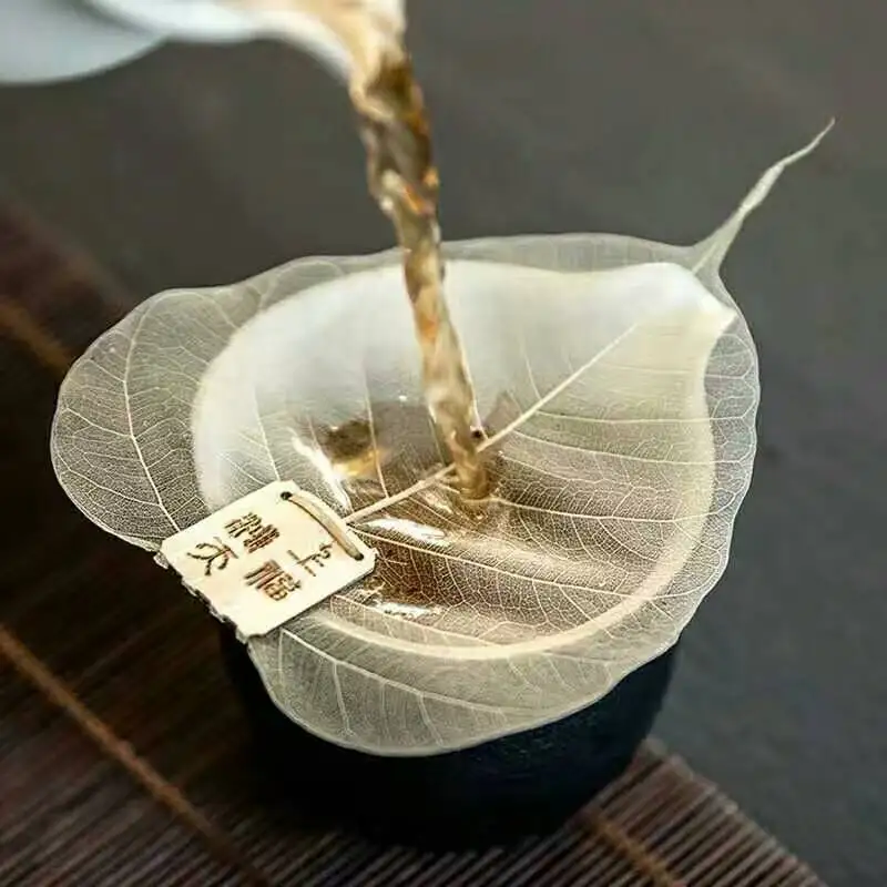 

Pure Bodhi Leaf Tea Filter) Filter Creative Personality Bookmarks Adornment Metope Hollow Out The Leaves Personality Filter