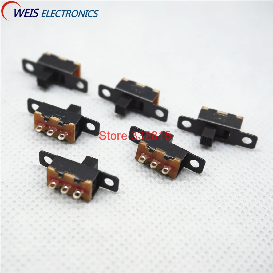 200 шт. SS12F15 тумблер 1P2T SPDT 3PIN SS-12F15 Скользящие переключатели ручка 4 мм ROHS Бесплатная