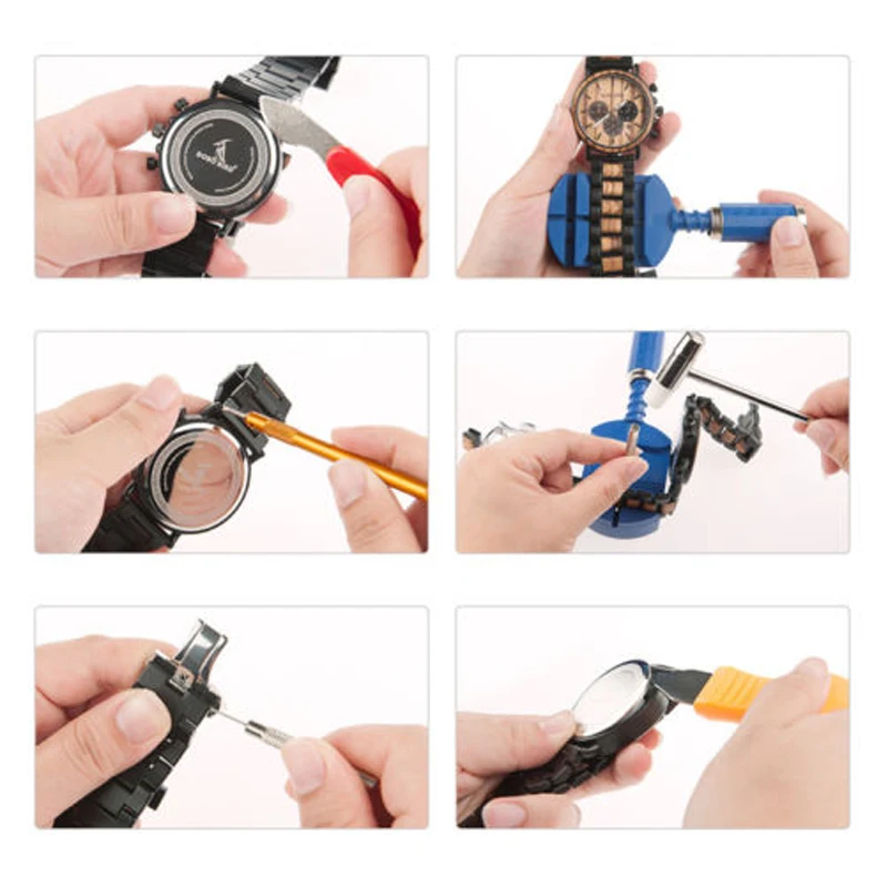 147Pcs Opener Remover Watch Repair Tool Kit Parts