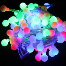 10 м 100 светодиодный 110 В 220 В indoor/Открытый водонепроницаемый вишня мяч светодиодный ленты огни строки новогоднее украшение лампы