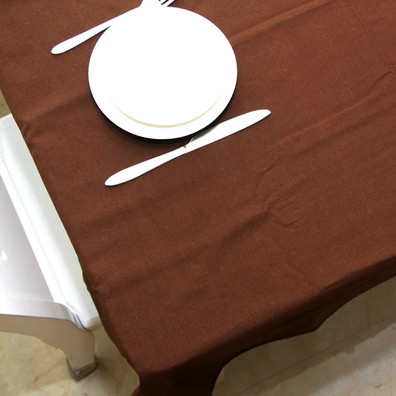 Modern Bohemian Style Brown DecorativeTable Cloth Dinner Table Cover For Home Mantel Desechable Mexican Party Decorations