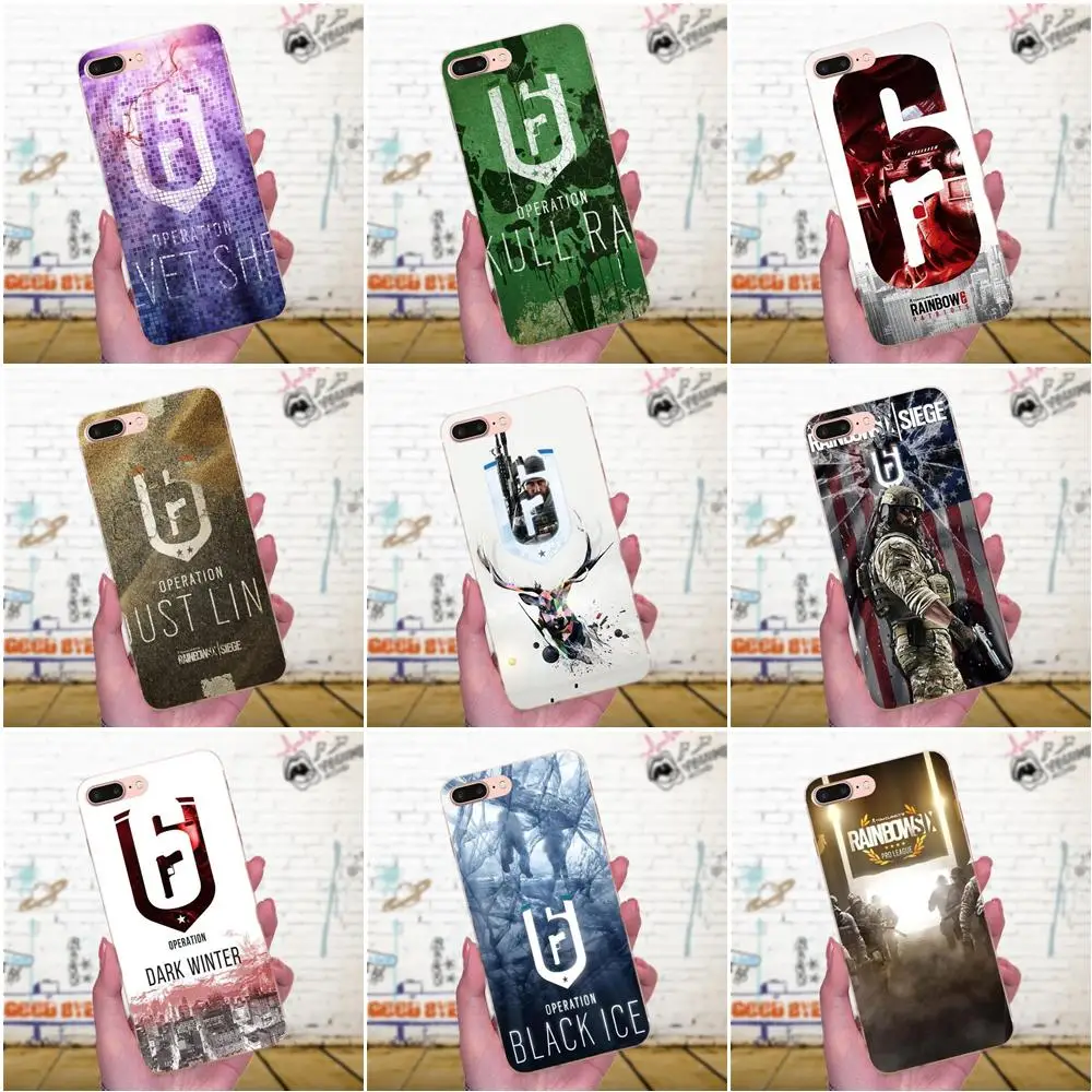 Supersonic Luxury Phone Case Cool Rainbow Six Siege Operation Logo For Apple iPhone X XS Max XR 4 4S 5 5C 5S SE 6 6S 7 8 Plus | Мобильные