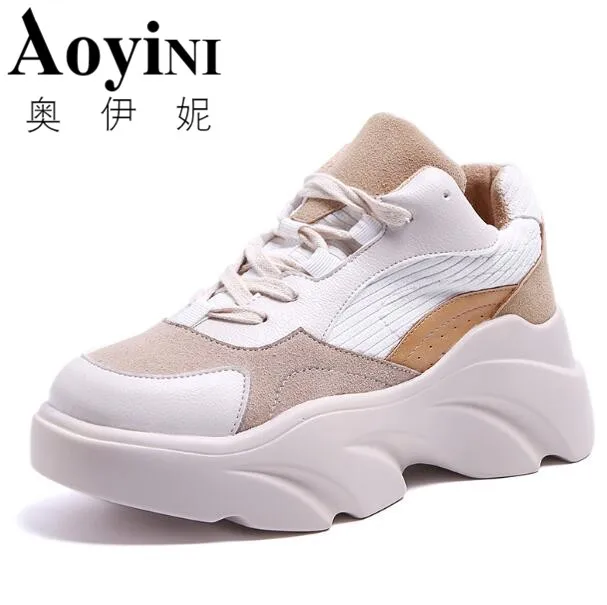 

Women Casual Shoes Spring Autumn Winter Sneakers Female Height Increasing Boots Comfortable Lace Up for Women Shoes