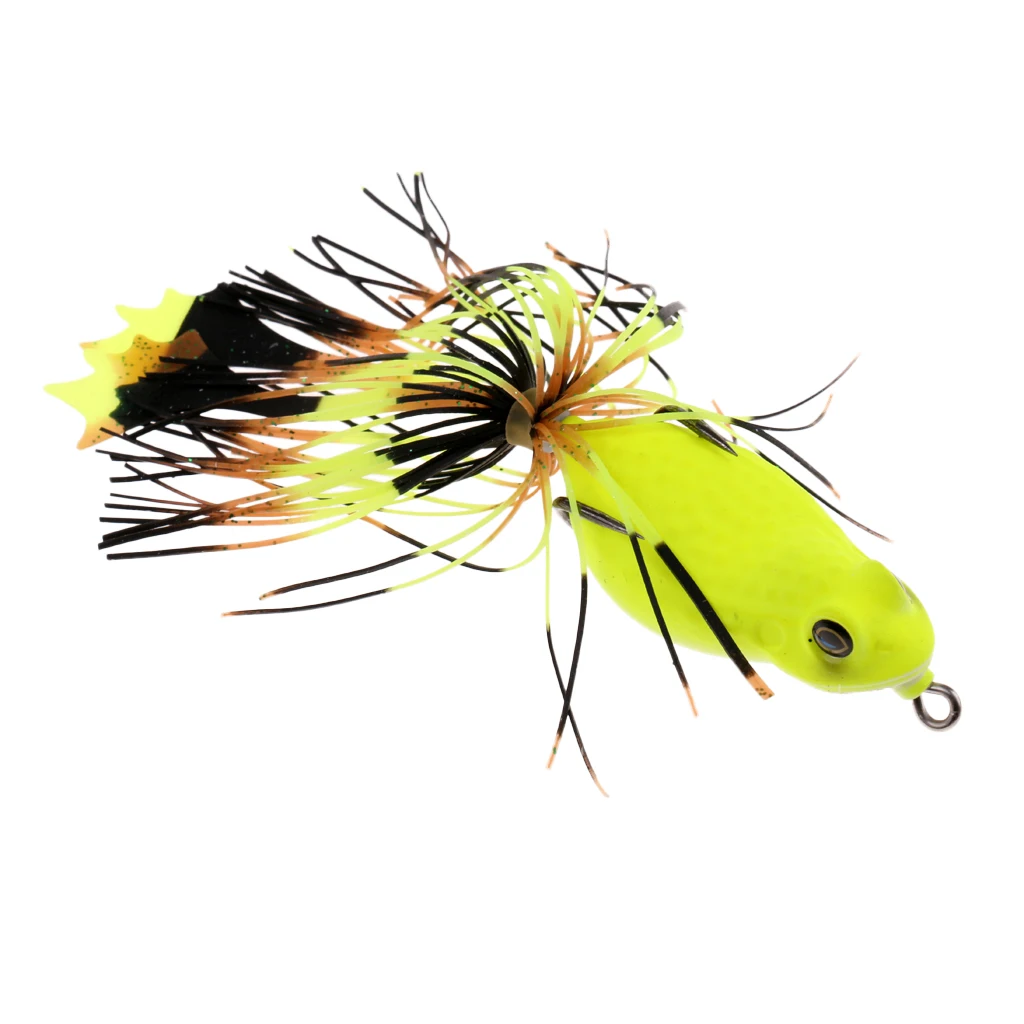 3D Frog Soft Fishing Lure Bait Floating Crankbaits Bass Pike Perch Catfish Snakehead Topwater Hollow Body Artificial Lures