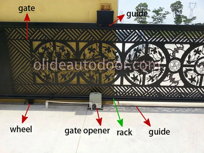 Раздвижные ворота открывания механизм для 1800 кг ворота вес с 4 метра стойки