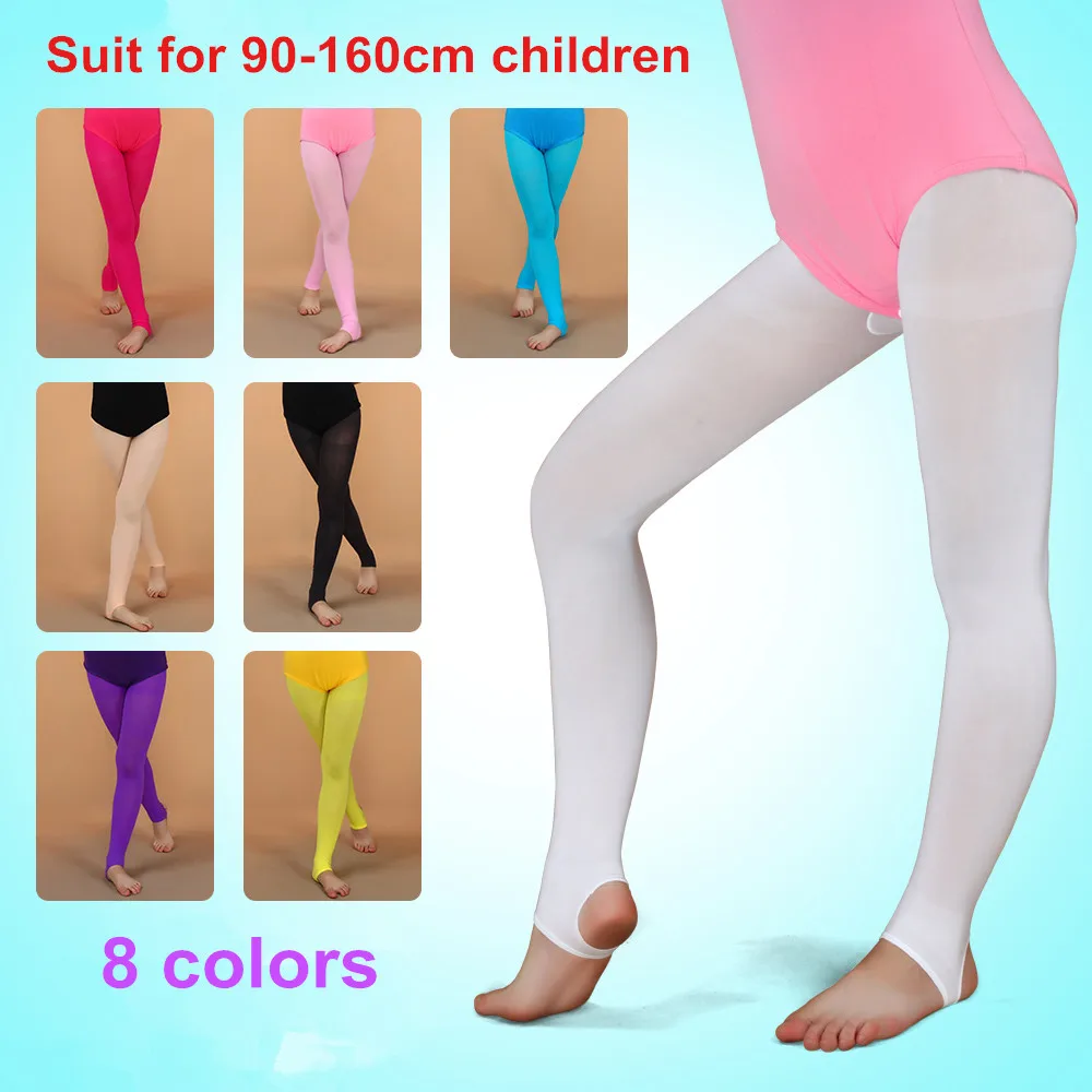 Летние детские танцевальные носки бархатные детские колготки для девочек мягкие эластичные Collant балетные колготки трико балерины