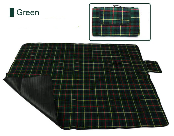 3 Размеры Водонепроницаемый складной, уличный, для кемпинга коврик для пикника плед пляж Одеяло для ползающих малышей Одеяло многопользовательский туристический коврик GYH - Цвет: Зеленый