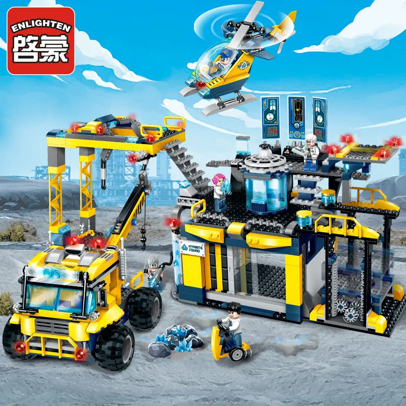 

753pcs ENLIGHTENEngineering Series Alpha Exploration Base blocks Bausteine DIY Bildungs Bricks Kinder Spielzeug Kompatibel legoe