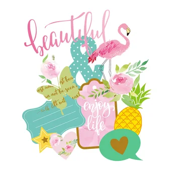 

Lovedoki Summer Flower 88pc Cuts Cardstock For Scrapbooking Sticker Not Include Adhesive Notebook Diary Accessories Diy Tools