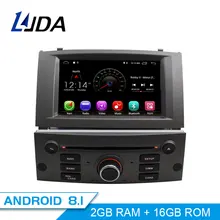 LJDA 1 Din Android 8.1 Autoradio Per Peugeot 407 2004-2010 Car Multimedia Stereo Lettore Audio Auto GPS di navigazione DVD Video IPS