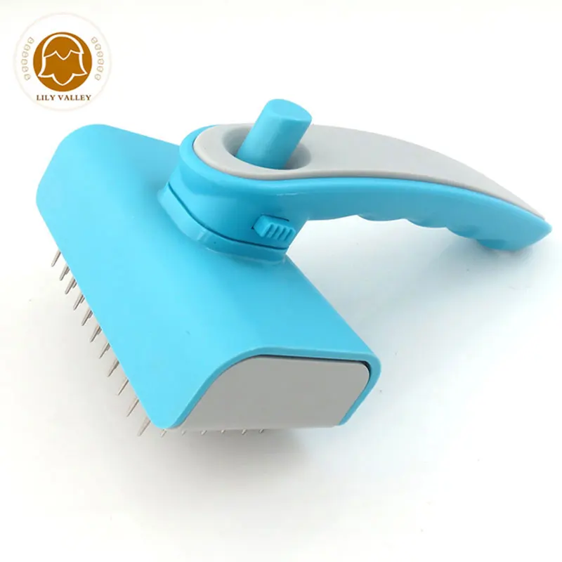 Dog Brush for Shedding Grooming Dematting Flea Comb Self Cleaning Pet