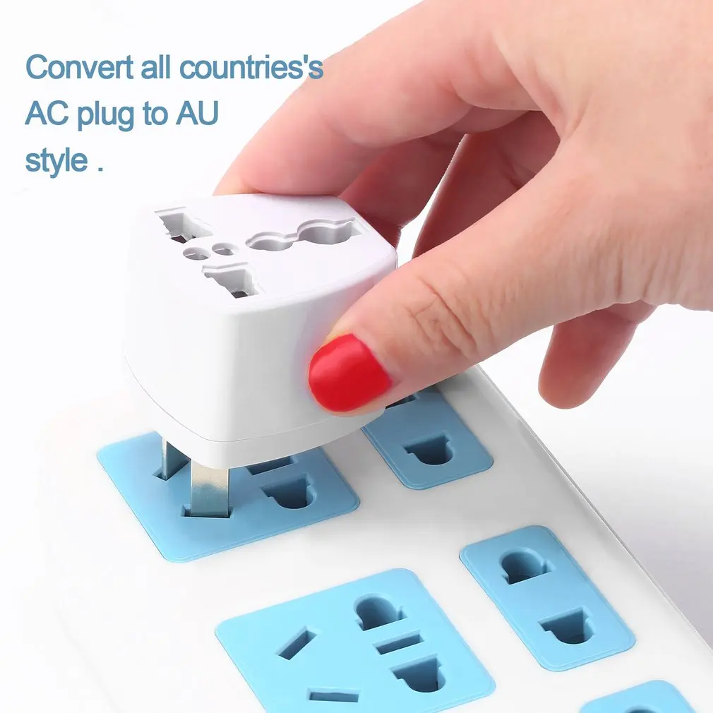 

newPortable Plug Adapter Universal Travel US or EU to AU Power Socket Adapter Travel Converter Adapter Outdoor Converter