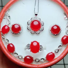 Yu Xin Yuan, ювелирные наборы, натуральный нефритовый медальон, кулон, кольцо, браслет, серьги, женские серебряные 925 ювелирные изделия