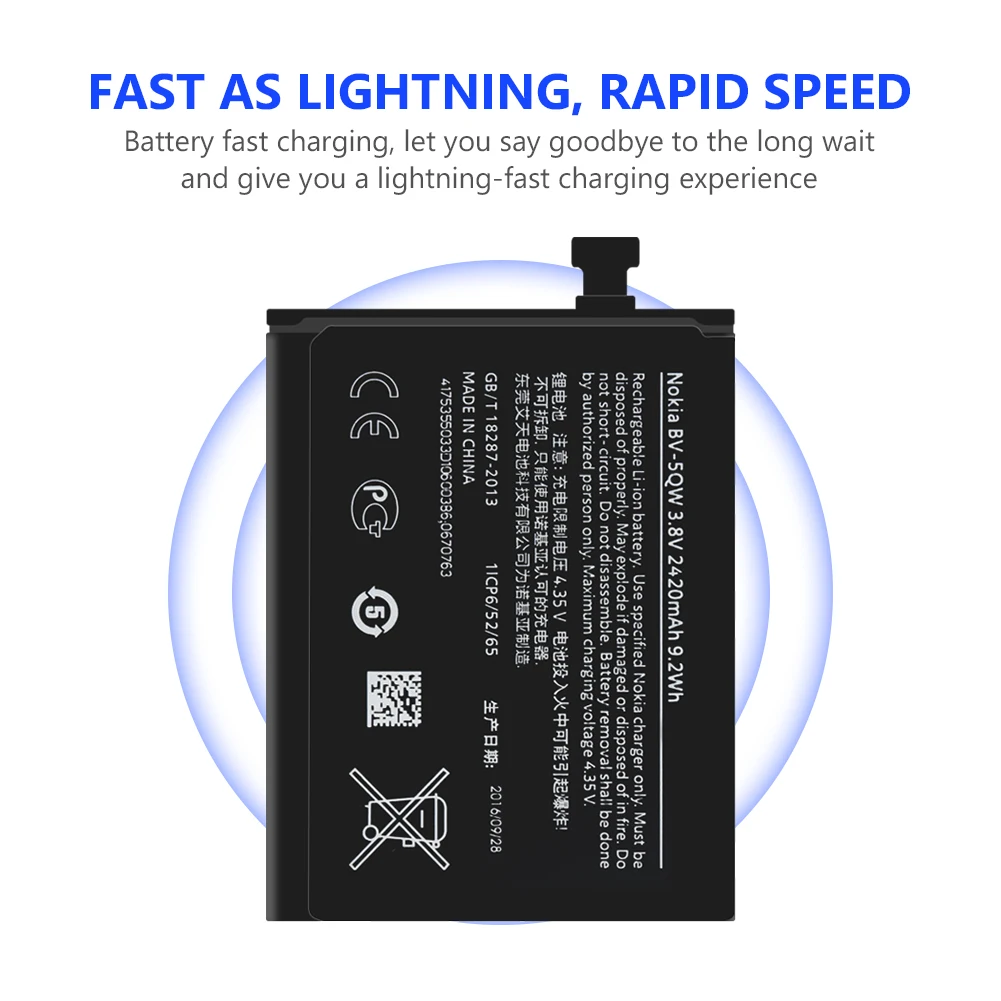 BV-5QW литиевые аккумуляторы для мобильных телефонов 2420 мАч BV5QW литий-ионная батарея+ Инструменты для ремонта телефонов для Nokia Lumia 930 929 RM927 батарея
