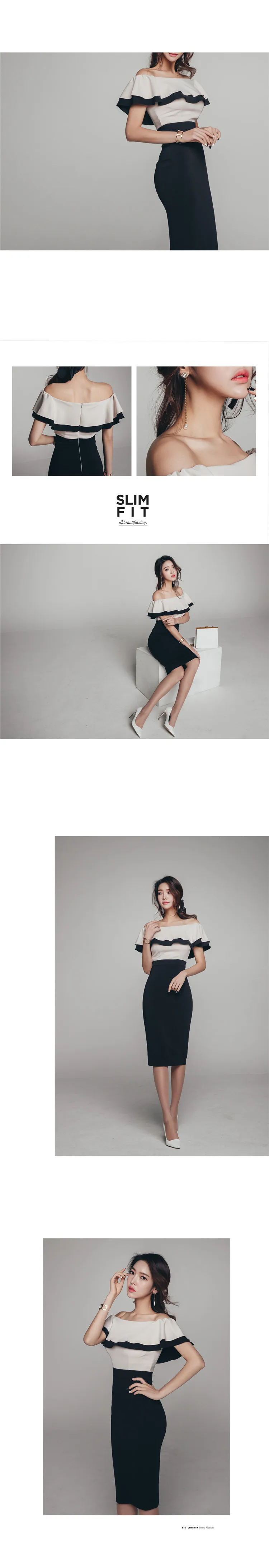 Для женщин в Корейском стиле пикантные косой вырез с оборками Лоскутная работа в офисе Открытое платье без рукавов 2018 новинка моды летнего