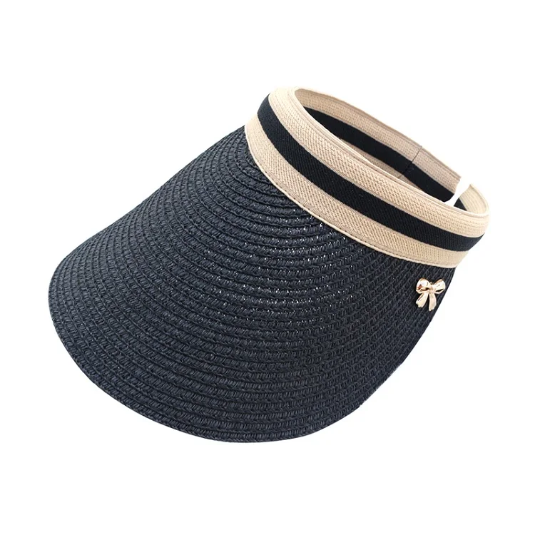 LBPBD Простой Топ шляпа Женская Беговая Солнечная шляпка для отдыха на открытом воздухе спорта туризма большой солнцезащитный козырек шляпа - Цвет: Black