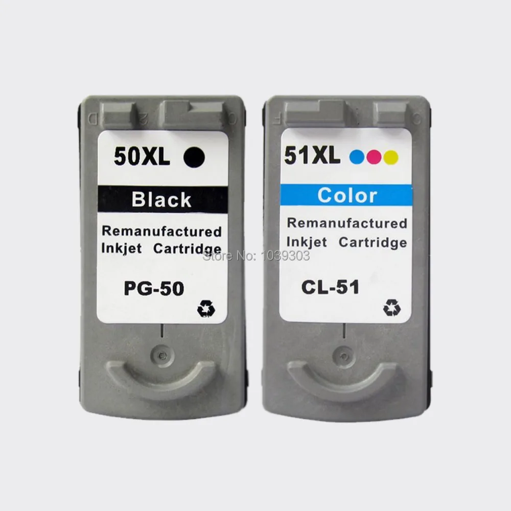 2 упаковки PG 50 CL 51 черный цветной чернильный картридж совместимый для Canon Pixma MP160