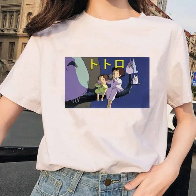 Футболка Totoro Spirit Away Женская мультяшная студия Миядзаки Хаяо из японского аниме