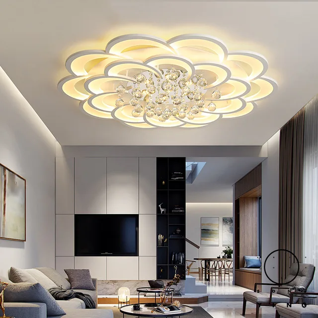 

Modern Led Ceiling Lights For Living Room Bedroom Study Room Crystal lustre plafonnier Home Deco Ceiling Lamp avize