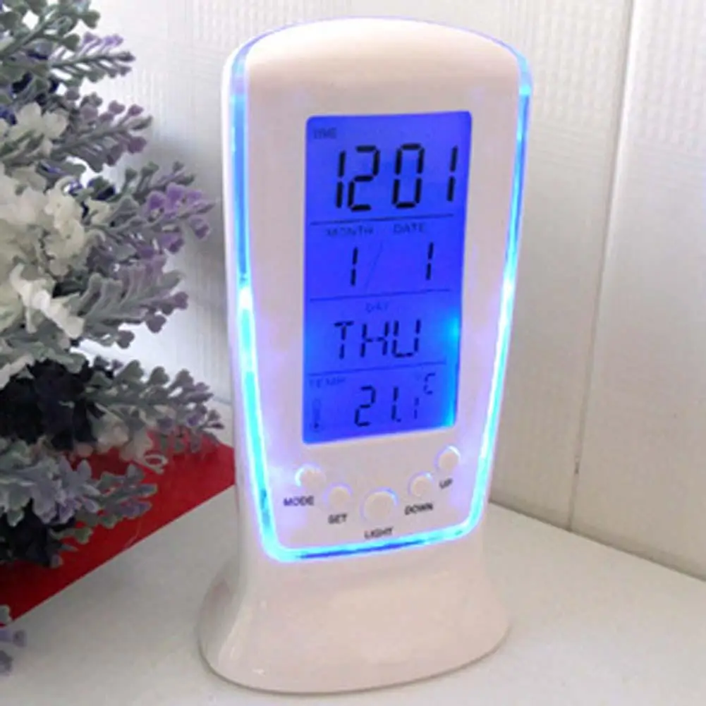 Electronic Desk Clock Bedside Alarm Clock Clocks Led Digital Clock
