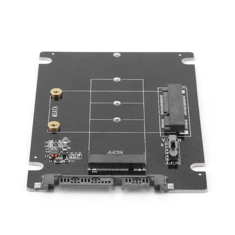 2 в 1 mSATA-SATA NGFF(M.2) чтобы SATA3 преобразователь/адаптер Поддержка mSATA/M.2 NGFF SSD твердотельный диск для ПК компьютер