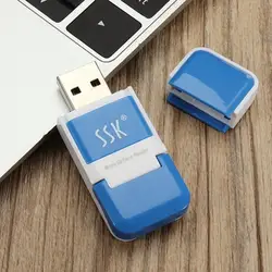 ССК SCRS022 Micro-SD Card Reader Портативный мини высокой Скорость USB 2,0 Поддержка TF Reader USB карты для ноутбука компьютер