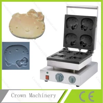 

Hello Kitty shape Cartoon waffle making machine in waffle makers