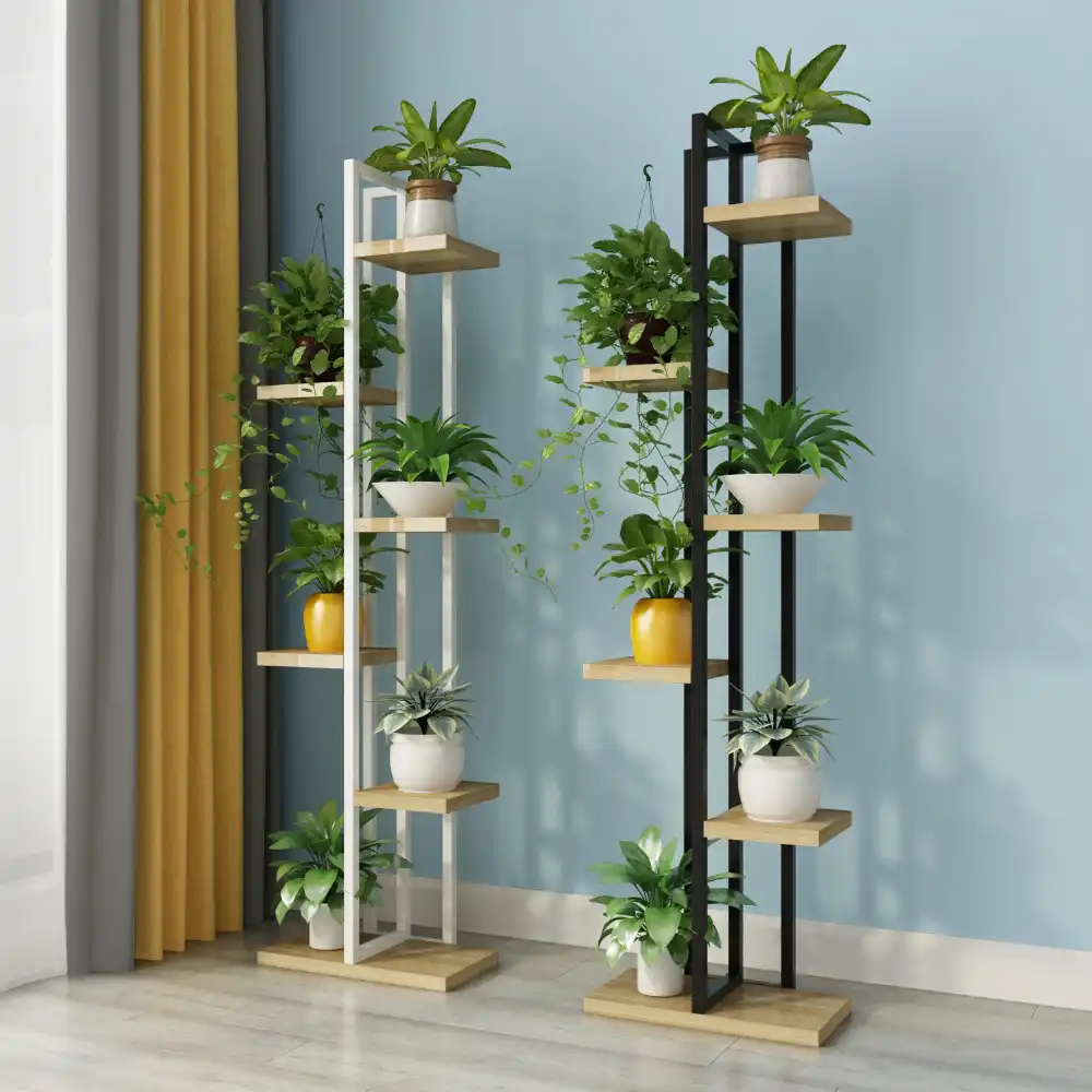 Free shipping Standing flower shelf .Living room & balcony Plant shelf