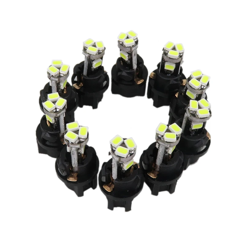 

10pcs T5 BULB LAMP SOCKET Instrument Cluster Bulb Warning Indicator Speedometer Tachometer Lamp Dash Bulb LED Light For DODGE