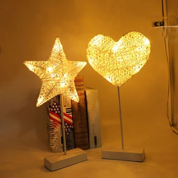 

1 Pc Cute Pentagram LED Night Lights Love Five-pointed Star Shape Light Household Table Setting Small Light