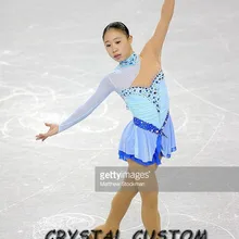 Платья для фигурного катания на коньках для девочек; Модное изящное Новое Брендовое платье для фигурного катания; DR4036