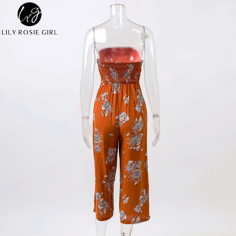 Lily Rosie девушка с открытыми плечами Boho Цветочный принт сексуальные женские