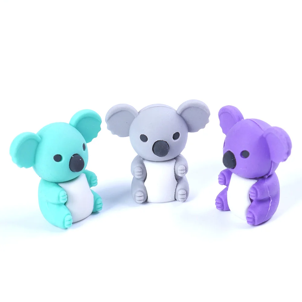 

1 pcs lovely koala modelling eraser Kawaii stationery school office correction supplies child's toy gifts