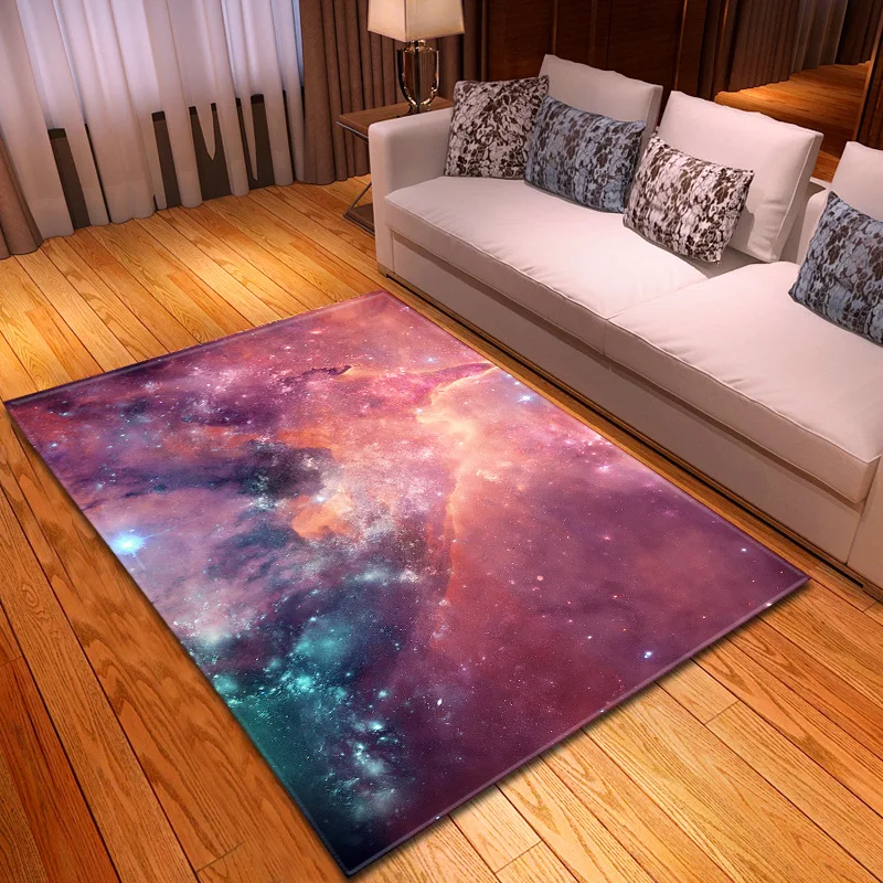 Загадочные Galaxy Звездное небо печатные ковры для гостиной, спальни, коврики для детской комнаты, игровые коврики современного большого размера, мягкий ковер