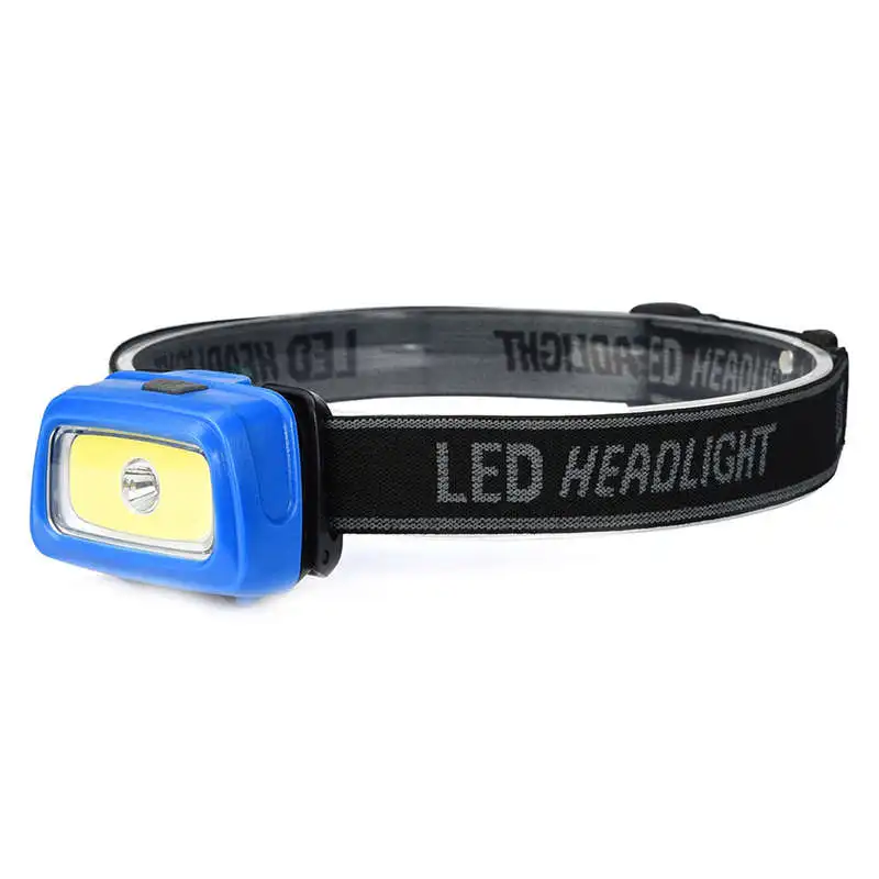 Powerful led flashlight COB LED Headlamp Mini Headlight Battery Powered Flashlight Camping Head Torch by AAA battery #3o8 (6)