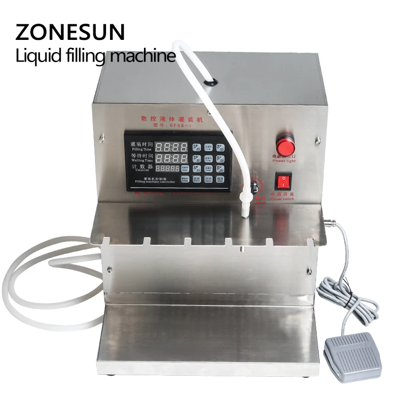 Clearance ZONESUN DFGB Compact Precise Numerical Control Liquid Filling Machine Digital Control beverage Filling Machine 2 Clearance ZONESUN DFGB Compact Precise Numerical Control Liquid Filling Machine Digital Control beverage Filling Machine 2