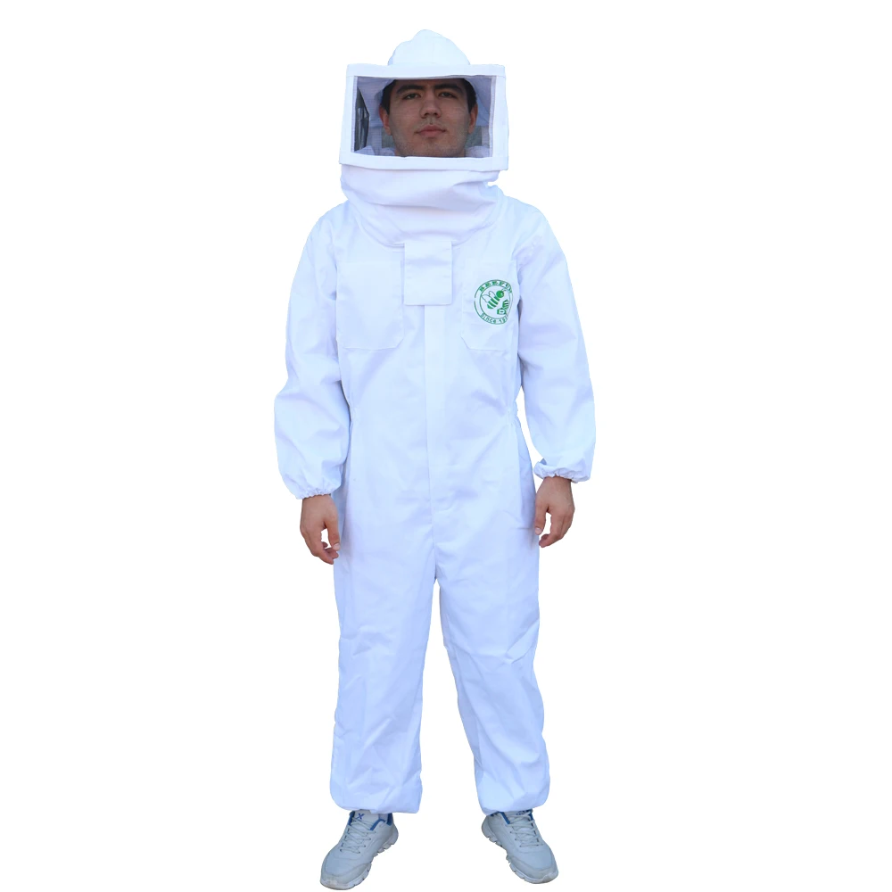 Beefun круглый Veiled пчела костюм полный тела свитшот с перчатками шляпа защитная