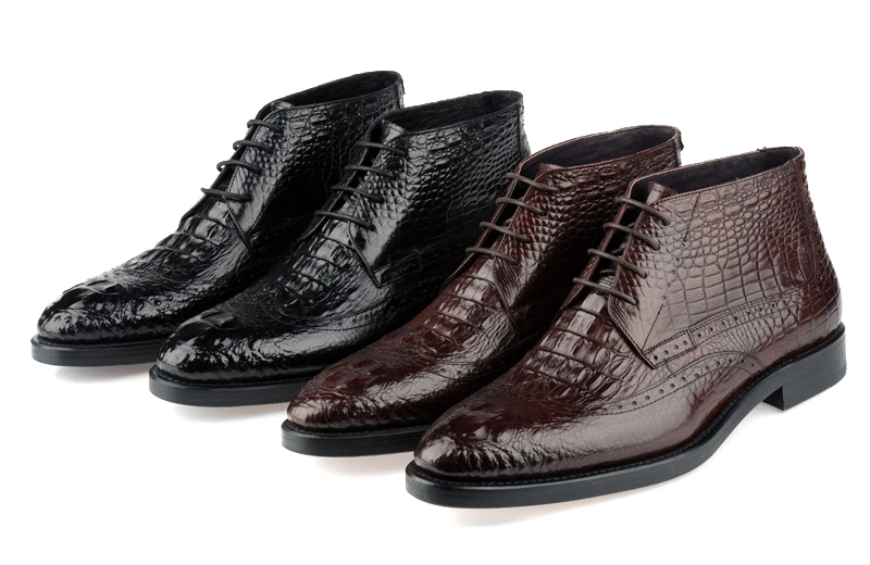 

Stone grained Coffee / Black Fashion mens ankle boots 2016 mens business boots genuine leather mens dress shoes winter shoes