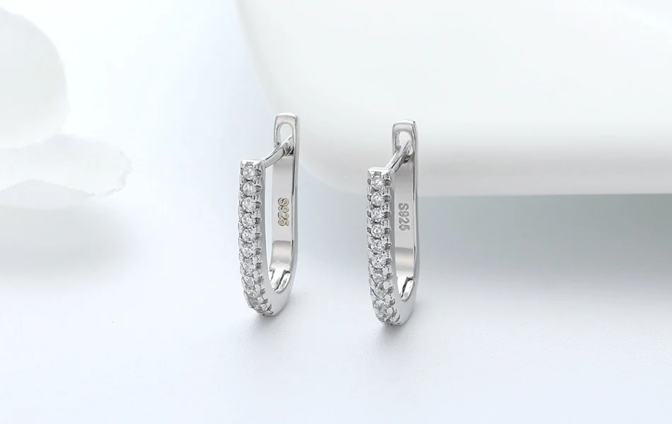 ORSA JEWELS, настоящее 925 пробы, серебряные женские серьги-кольца, маленький круг, 12 мм, серебряный цвет, трендовые женские свадебные ювелирные изделия, SE118