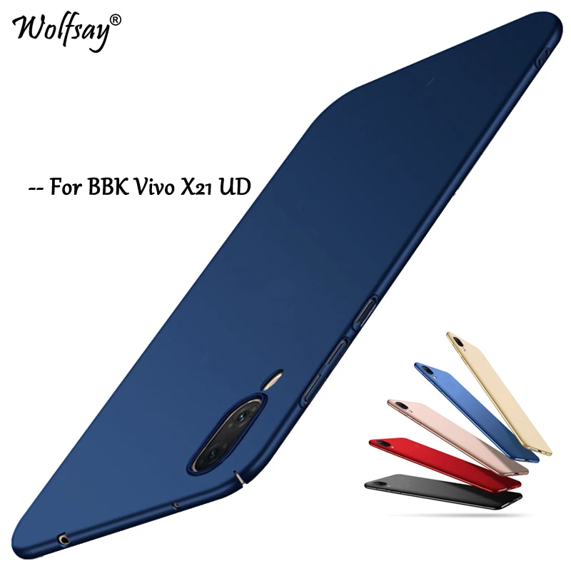 Wolfsay PC чехол BBK Vivo X21 X 21 Silm роскошный гладкий Чехол для телефона UD ViVO X21A X21UD A Funda |